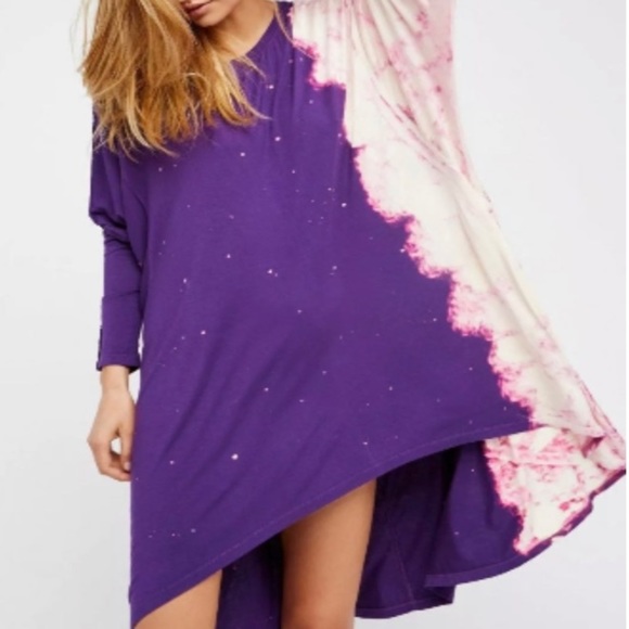 Free People Dresses & Skirts - Free People Electric Tie Dye Tee Dress